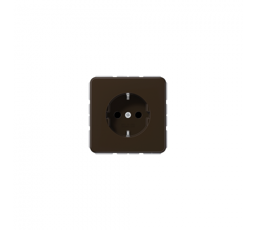 JUNG CD Розетка SCHUKO з захисними шторками коричневий CD1520BFKIBR