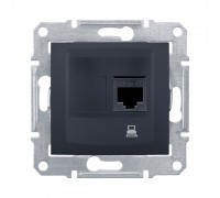 Розетка комп'ютерна Schneider Electric Sedna графіт RJ-45 внутрішня 5E SDN4300170