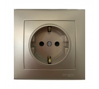 Розетка в зборі Schneider SEDNA титан S3000168S