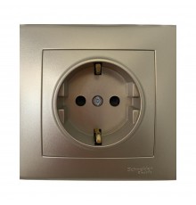 Розетка в зборі Schneider SEDNA титан S3000168S