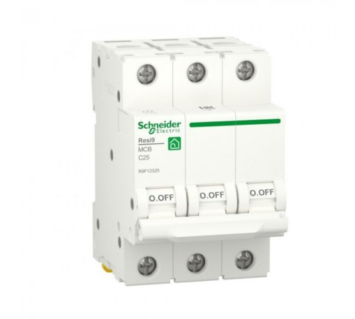Автоматичнй вимикач Schneider Electric Resi 9 С 3p 25A R9F12325 Автоматичнй вимикач Schneider Electric Resi 9 С 3p 25A R9F12325