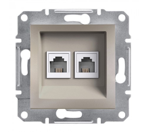 Schneider ASFORA РОЗЕТКА ТЕЛ-НА 4 К ПОДВ бронза EPH4200169 Schneider ASFORA РОЗЕТКА ТЕЛ-НА 4 К ПОДВ бронза EPH4200169