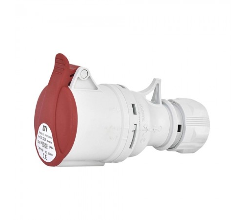 Розетка кабельна ETI ES 3253 IP44 (32A, 400V, 3P+N+PE) 4482005