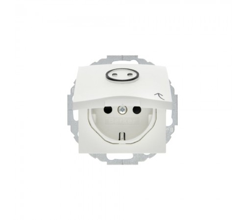 BERKER S.x/B.x механізм Розетка з з/к кришка зах.контактів 16А/250В пол.білий мат. 47441949 BERKER S.x/B.x механізм Розетка з з/к кришка зах.контактів 16А/250В пол.білий мат. 47441949
