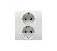 Legrand ETIKA Розетка 2Х2К+З 672223