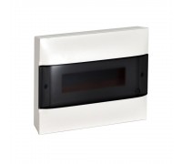 Розподільчий щит Legrand зовнішній 12 мод. PRACTIBOX-S 1X12 димчасті дверки E+N 135211