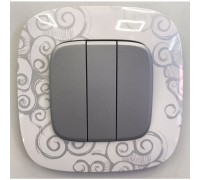 Вимикач в зборі Legrand Valena ALLURE нарцис хром LA754341S