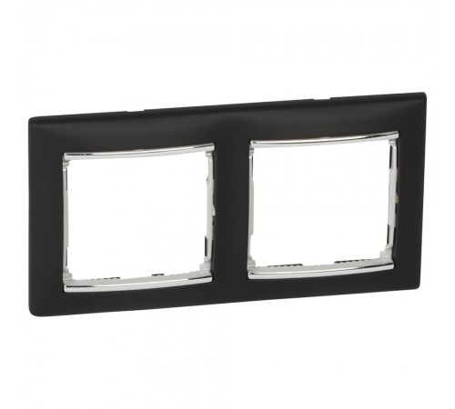 Legrand Valena Classic Рамка 2 пости Нюктюрн срібний штрих 770392
