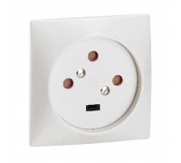 Розетка силова Legrand 3К+З 20А 055425