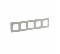 Рамка Legrand Niloe Step 5-постова перлинний 863695