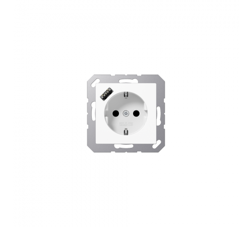 JUNG A Розетка SCHUKO з USB тип A білий A1520-18AWW