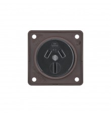 BERKER Integro механізм Розетка AUSTRALIA/15А/250В чорний/коричневий 962562501