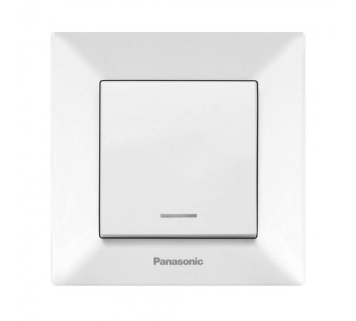Вимикач Panasonic Arkedia Slim одноклавішний з підсвіткою, білий WNTC00022WH-UA Вимикач Panasonic Arkedia Slim одноклавішний з підсвіткою, білий WNTC00022WH-UA