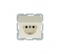 BERKER Q.х механізм Розетка з з/к з кришкою 16А/250В білий 47516062