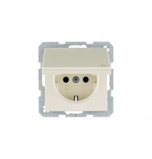BERKER Q.х механізм Розетка з з/к з кришкою 16А/250В білий 47516062