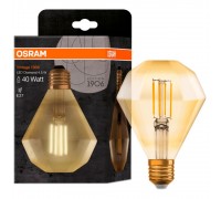 Лампа LED Лампа ЛЕД філаментна 4,5W 2500K 470lm E27 лампа 1906 FILAMENT GOLD Diamond (3 роки) OSRAM 0229577 OSRAM