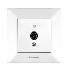 Розетка телевізійна Panasonic Arkedia Slim біла ТV кінцева WNTC04512WH-UA