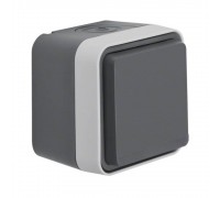 BERKER Розетка з з/к IP55, сіра, 16А/250В W.1 47403515