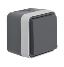 BERKER Розетка з з/к IP55, сіра, 16А/250В W.1 47403515
