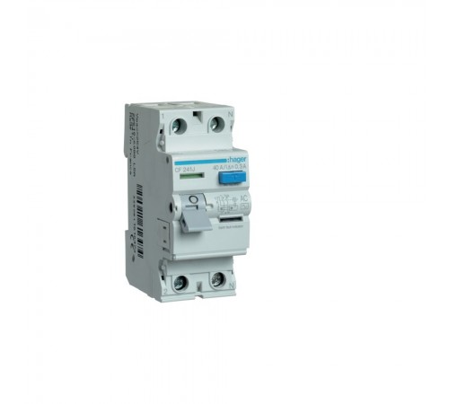 Hager ПЗВ Тип AC 2P 300mA 40A CF241J Hager ПЗВ Тип AC 2P 300mA 40A CF241J