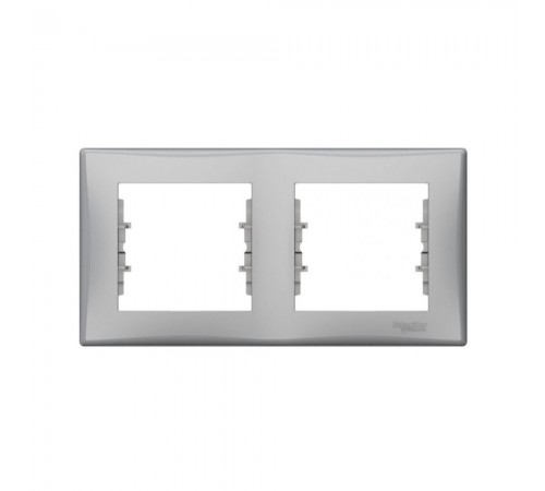 Рамка Schneider Electric Sedna алюміній 2-кратна SDN5800360