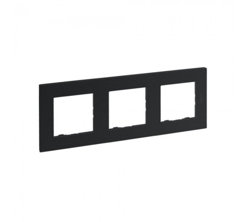 Рамка Legrand Niloe Step 3-постова антрацит 863793 Рамка Legrand Niloe Step 3-постова антрацит 863793