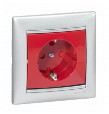 Legrand Valena Classic Valena Classic Розетка 2К+З з блокуванням Червона Червоний 774327