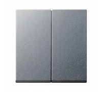 GIRA Двойные клавиши System 55 под алюминий 029526 GIRA