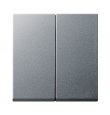 GIRA Двойные клавиши System 55 под алюминий 029526 GIRA