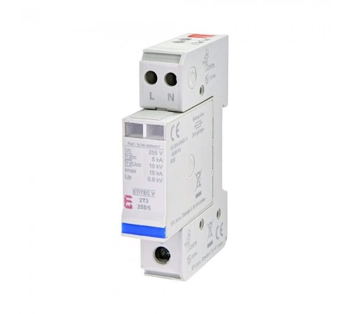 Обмежувач перенапруги ETITEC V 2T3 255/5 (2+0) 2442968 ETI
