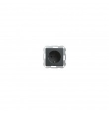 GIRA Розет с зазем конт System 55 антрацит 018828 GIRA