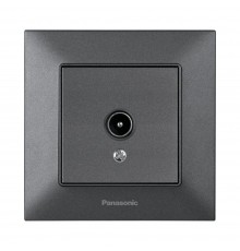 Розетка телевізійна Panasonic Arkedia Slim димчаста ТV кінцева WNTC04512DG-UA