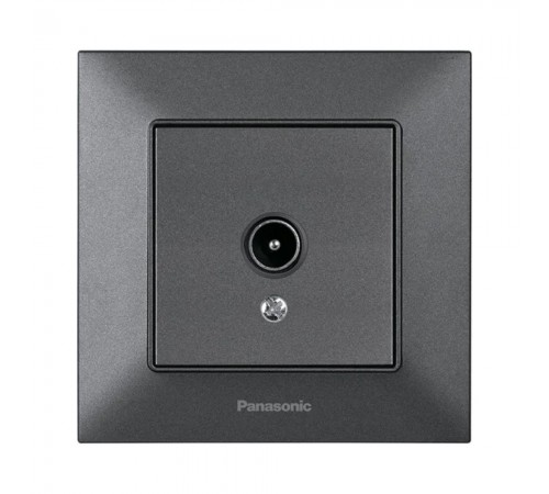 Розетка телевізійна Panasonic Arkedia Slim димчаста ТV кінцева WNTC04512DG-UA Розетка телевізійна Panasonic Arkedia Slim димчаста ТV кінцева WNTC04512DG-UA