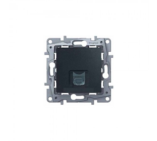 Legrand ETIKA Розетка RJ11 Антрацит 672640