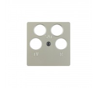 BERKER K.5/ARSYS накладка для ТВ-розетки 4 отвори сталевий лак 148404
