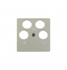 BERKER K.5/ARSYS накладка для ТВ-розетки 4 отвори сталевий лак 148404