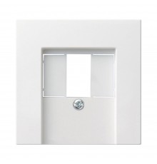 Накладка TAE+Стерео+USB Gira System 55 біла телефонна комп'ютерна акустична 027603