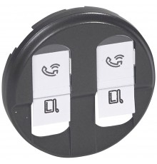 Legrand CELIANE Панель Розетки Подв Rj45 Граф Графіт 67952