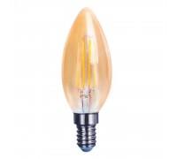 LED лампа Velmax V-Filament-Amber-C37 4W E14 2200K 400Lm 21-42-37