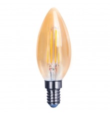 LED лампа Velmax V-Filament-Amber-C37 4W E14 2200K 400Lm 21-42-37