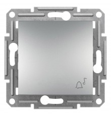 Schneider ASFORA КНОПКА "ДЗВІНОК" САМОЗАЖ алюміній EPH0800161