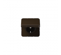 JUNG CD Розетка SCHUKO з кришкою коричневий CD1520BFKLBR
