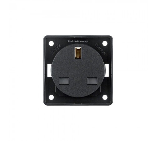 BERKER Integro механізм Розетка British Standard зах.контактів 13А/250В чорний 9626205