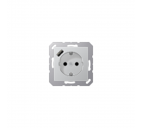 JUNG A Розетка SCHUKO з USB тип A алюміній A1520-18AAL