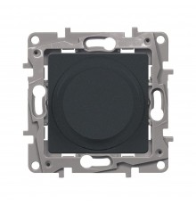 Legrand ETIKA Світлорегулятор поворотний 300Вт Антрацит 672619