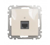 Розетка комп'ютерна Sedna Design Schneider Electric бежевий RJ45 кат. 5е UTP SDD112451