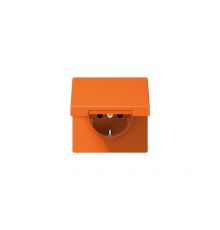 JUNG LSx-механізм SCHUKO®-розетка 16 A / 250 B ~ оранжевий LS1520BFKLO