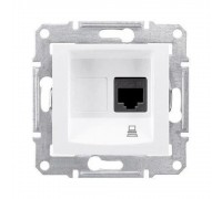 Розетка комп'ютерна Schneider Electric Sedna біла RJ-45 внутрішня 5E SDN4300121