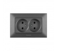 Panasonic Розетка Panasonic Arkedia Slim подвійна, димчаста WNTC02042DG-UA
