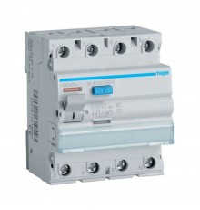 Дифреле (ПЗВ) Hager Тип AC 4P 30mA 25A CDC425J